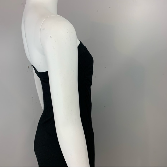 New! Allen B by Allen Schwartz Dress Mini Hi-Lo Strapless Sleeveless Cocktail - Picture 5 of 8